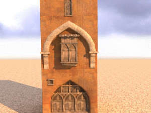 arabian house low-poly model 3D मॉडल