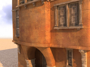 arabian house low-poly model Model 3D