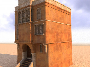arabian house low-poly model Model 3D