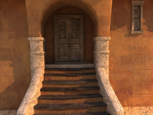 arabian house low-poly model Model 3D