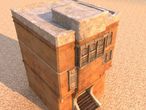 arabian house low-poly model Model 3D