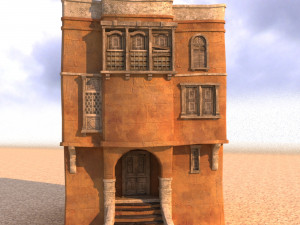 arabian house low-poly model Model 3D