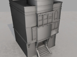 arabian house low-poly model Model 3D
