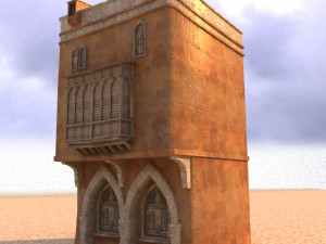 arabian house low-poly model Model 3D