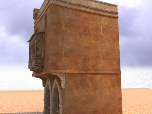 arabian house low-poly model Model 3D