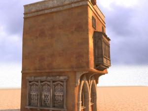 arabian house low-poly model Model 3D