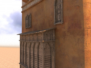 arabian house low-poly model Model 3D