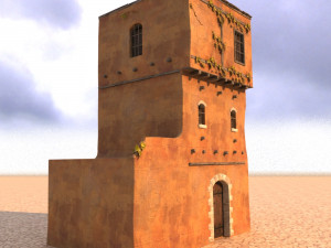 arabian house low-poly model Modelo 3D