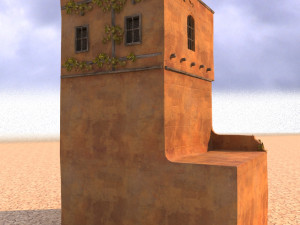 arabian house low-poly model Model 3D
