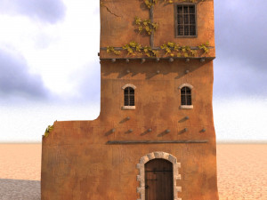 arabian house low-poly model Model 3D