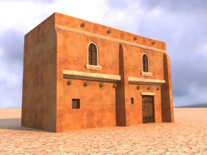 Arabisches Haus Low-Poly-Modell 3D Modell