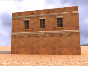 arabian house low-poly model 3D Model