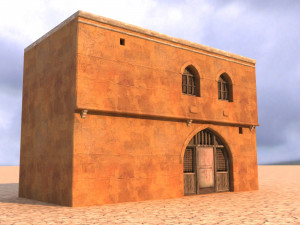 arabian house low-poly model Modelo 3D