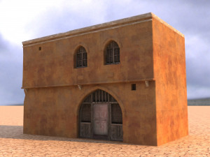 arabian house low-poly model Model 3D