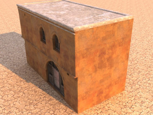 arabian house low-poly model Model 3D