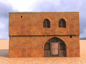 arabian house low-poly model Model 3D