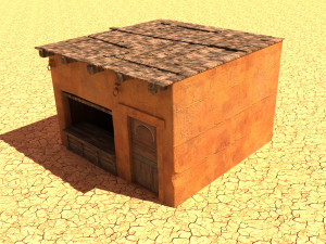 arabian house low-poly model Modelo 3D