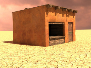 arabian house low-poly model 3D 모델