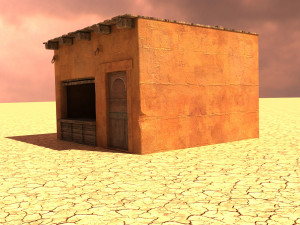 arabian house low-poly model 3D 모델