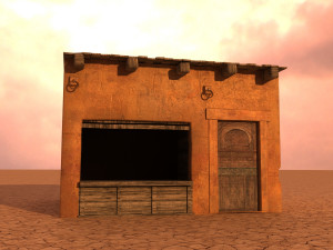 arabian house low-poly model 3D 모델