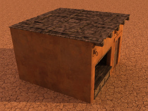 arabian house low-poly model 3D 모델
