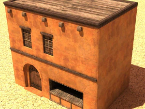 Arabisches Haus Low-Poly-Modell 3D Modell