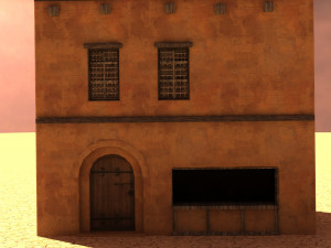 arabian house low-poly model 3D-Modell