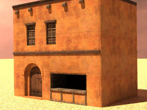 arabian house low-poly model 3D Model