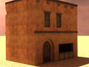 arabian house low-poly model 3D-Modell