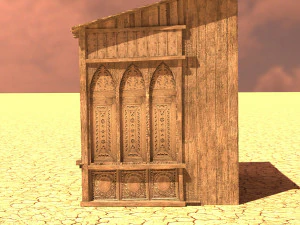 arabian house merchant low-poly model 3D Model