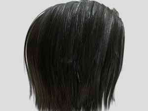 woman hairstyle 3D 모델