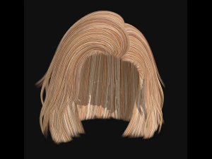 woman hairstyle 3D Model