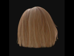 woman hairstyle 3D Model