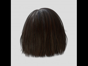 woman hairstyle Model 3D