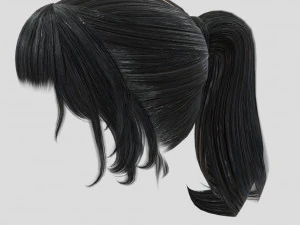 woman hairstyle 3D Model