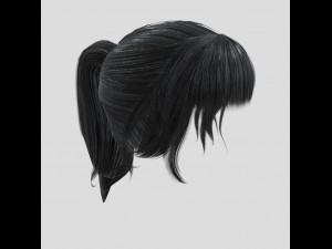 woman hairstyle 3D मॉडल