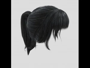 woman hairstyle 3D Model