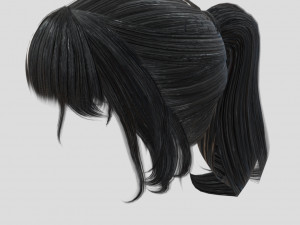 woman hairstyle 3D मॉडल