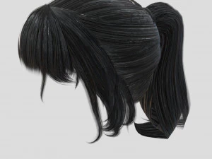 woman hairstyle 3D Model