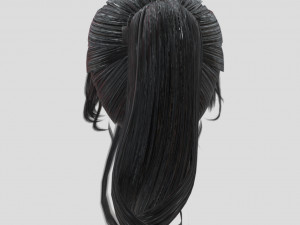 woman hairstyle 3D मॉडल