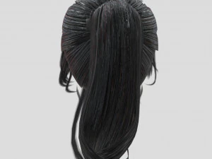woman hairstyle 3D Model