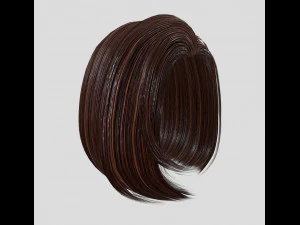 woman hairstyle 3D Model
