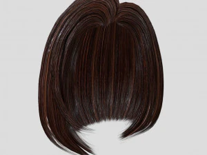 woman hairstyle 3D Model