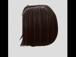 woman hairstyle Modello 3D