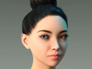 Frauenfrisur 3D Modell