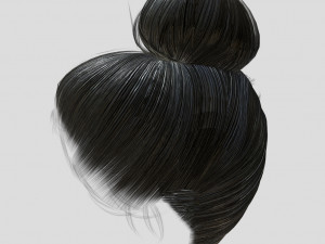 woman hairstyle 3D 모델