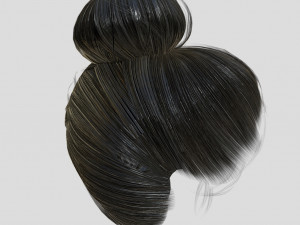 woman hairstyle 3D 모델