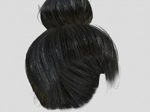 woman hairstyle 3D 모델