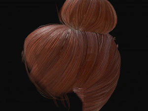 woman hairstyle 3D Model