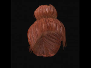 woman hairstyle 3D Model
